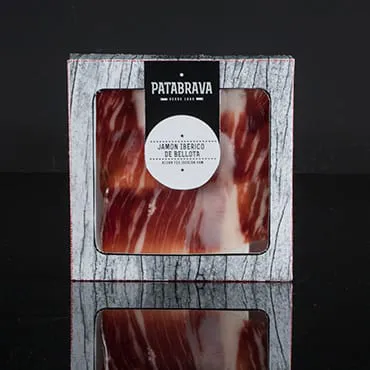 Jamón ibérico de bellota cortado