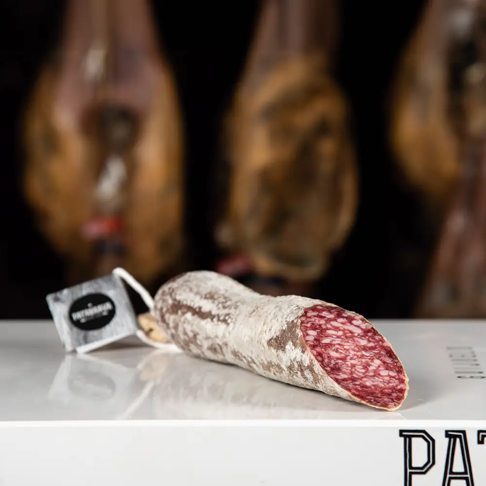 Medio Salchichón de bellota ibérico Patabrava