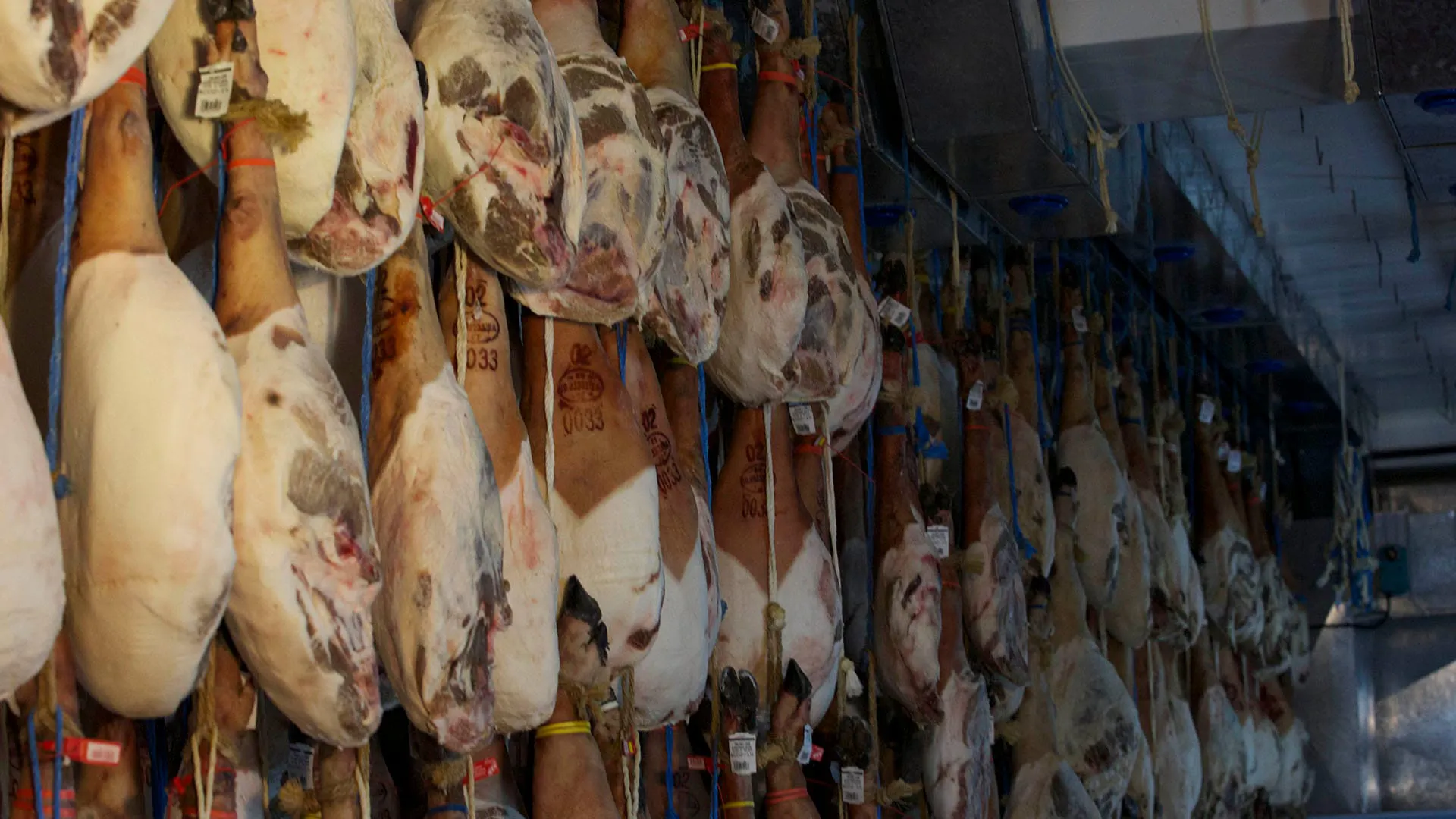 Proceso de curación del jamón